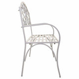 Bench Alexandra House Living White Iron 53 x 91 x 153 cm-7