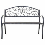 Bench Alexandra House Living Grey Iron 53 x 91 x 153 cm-5