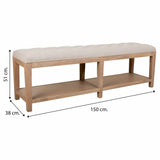 Bench Alexandra House Living Grey Cream 38 x 51 x 150 cm-1