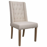 Dining Chair Alexandra House Living Cream 53 x 102 x 53 cm-0