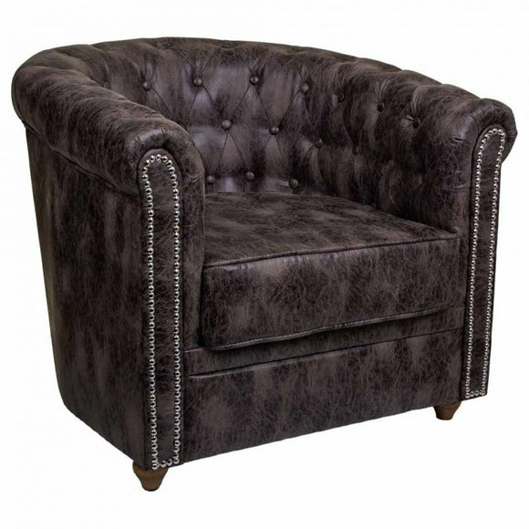 Armchair Alexandra House Living Brown 80 x 72 x 80 cm Upholstery-0