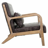 Armchair Alexandra House Living Brown Wood 83 x 74 x 66 cm-6