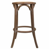 Stool Alexandra House Living Brown Rattan Rubber wood 38 x 75 x 38 cm-4