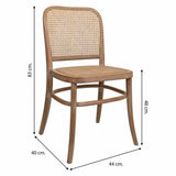 Dining Chair Alexandra House Living Brown 40 x 83 x 44 cm-4