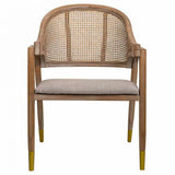 Dining Chair Alexandra House Living Cream 55 x 88 x 59 cm-6