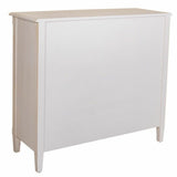 Sideboard Alexandra House Living White Rattan Fir wood 36 x 88 x 95 cm-4