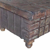 Chest Alexandra House Living Brown Iron Acacia Mango wood 65 x 43 x 119 cm-1