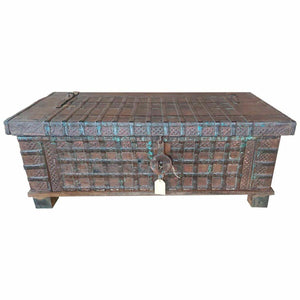 Chest Alexandra House Living Brown Iron Acacia Mango wood 58 x 45 x 117 cm-0