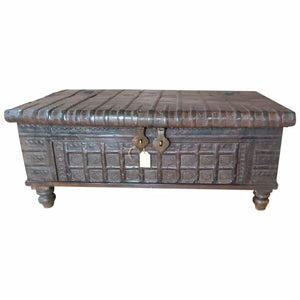 Chest Alexandra House Living Brown Iron Acacia Mango wood 72 x 53 x 127 cm-0