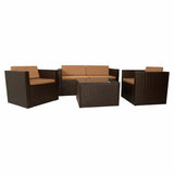 Set of furniture Alexandra House Living Brown 4 Pieces-7