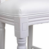 Stool Alexandra House Living White Polyurethane 46 x 116 x 52 cm-1