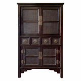 Cupboard Alexandra House Living Brown Wood Elm wood 62 x 160 x 100 cm-5