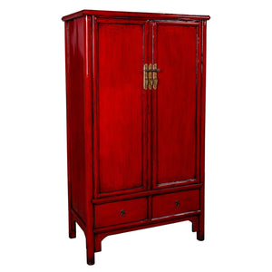 Cupboard Alexandra House Living Red Wood Elm wood 69 x 182 x 101 cm-0