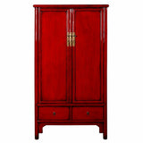 Cupboard Alexandra House Living Red Wood Elm wood 69 x 182 x 101 cm-7