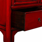 Cupboard Alexandra House Living Red Wood Elm wood 69 x 182 x 101 cm-4