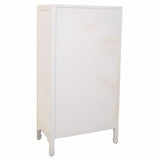 Cupboard Alexandra House Living White Rattan Fir wood MDF Wood 40 x 135 x 70 cm-5