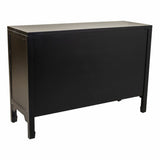 Sideboard Alexandra House Living Black Rattan Fir wood 36 x 73 x 106 cm-4