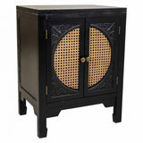 Nightstand Alexandra House Living Black 36 x 65 x 50 cm-0