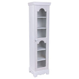 Cupboard Alexandra House Living White Mirror MDF Wood 20 x 98 x 24 cm-0