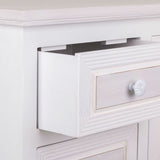 Hall Table with Drawers Alexandra House Living White MDF Wood 32 x 84 x 66 cm-3