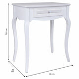 Hall Table with Drawers Alexandra House Living White MDF Wood 40 x 72 x 60 cm-4