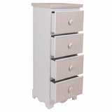 Chest of drawers Alexandra House Living White MDF Wood 26 x 80 x 31 cm-6