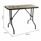 Table Alexandra House Living Black 45 x 75 x 100 cm-2