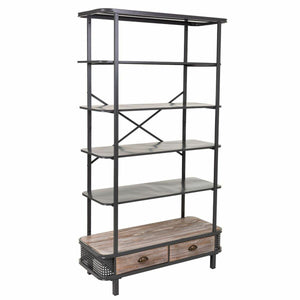 Shelves Alexandra House Living Grey Iron Fir wood 40 x 181 x 100 cm-0