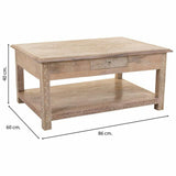 Centre Table Alexandra House Living White Natural Mango wood MDF Wood 60 x 40 x 86 cm-4