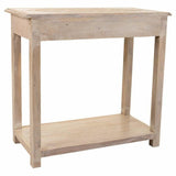 Hall Table with Drawers Alexandra House Living White Natural Mango wood MDF Wood 40 x 76 x 135 cm-3