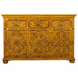 Sideboard Alexandra House Living Yellow Iron Mango wood 45 x 96 x 147 cm-6