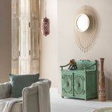 Sideboard Alexandra House Living Green Iron Mango wood 42 x 85 x 70 cm-8