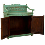 Sideboard Alexandra House Living Green Iron Mango wood 42 x 85 x 70 cm-7