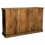 Sideboard Alexandra House Living Black Glass Mango wood 40 x 100 x 170 cm-3