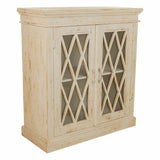 Hall Alexandra House Living White Glass Iron Mango wood 40 x 100 x 90 cm-0