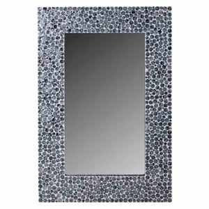 Wall mirror Alexandra House Living Grey Cream 91 x 3 x 60 cm Rectangular-0