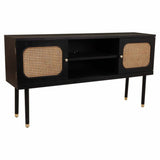 Sideboard Alexandra House Living Black Pine MDF Wood 38 x 81 x 152 cm-0