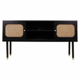 Sideboard Alexandra House Living Black Pine MDF Wood 38 x 81 x 152 cm-4