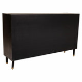 Sideboard Alexandra House Living Black Pine MDF Wood 38 x 91 x 152 cm-2