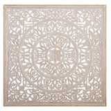 Wall Decoration Alexandra House Living White MDF Wood 4 x 120 x 120 cm-4