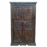 Cupboard Alexandra House Living Brown Recycled Wood 41 x 210 x 125 cm-5