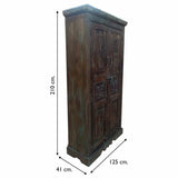 Cupboard Alexandra House Living Brown Recycled Wood 41 x 210 x 125 cm-2