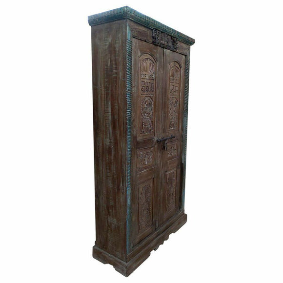 Cupboard Alexandra House Living Brown Recycled Wood 45 x 220 x 121 cm-0