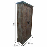 Cupboard Alexandra House Living Brown Recycled Wood 45 x 220 x 121 cm-2