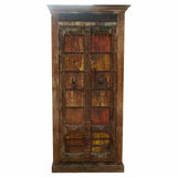 Cupboard Alexandra House Living Brown Recycled Wood 45 x 225 x 105 cm-5