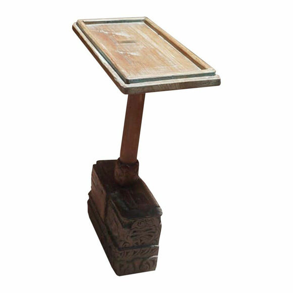 Side table Alexandra House Living Brown Recycled Wood 23 x 49 x 46 cm-0