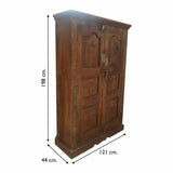 Cupboard Alexandra House Living Brown Recycled Wood 44 x 198 x 121 cm-2