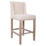 Stool Alexandra House Living Beige Rubber wood 58 x 104 x 48 cm-7