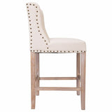 Stool Alexandra House Living Beige Rubber wood 58 x 104 x 48 cm-6