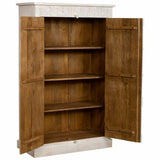 Wardrobe Alexandra House Living White Mango wood 98 x 160 x 46 cm-7